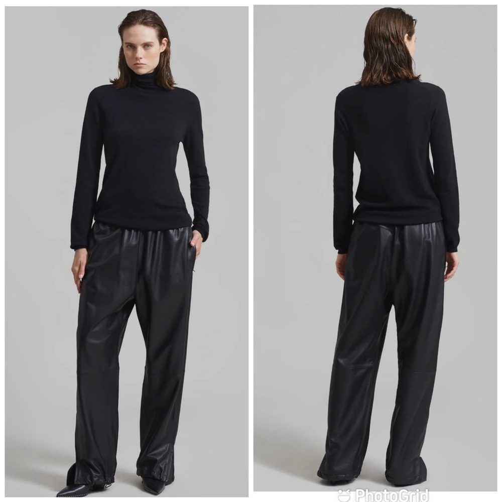 The Frankie Shop KEVIN LEATHER TROUSERS in BLACK New with Tags!